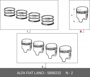 Деталь 5888232 ALFA FIAT LANCIA