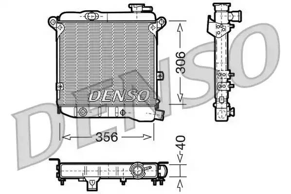 Радиатор, охлаждение двигател DRM09002 DENSO