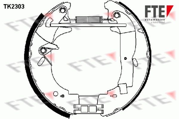 Комплект тормозных колодок TK2303 FTE