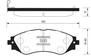 Колодки тормозные дисковые SP1102 SANGSIN