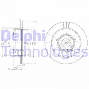 Тормозной диск BG3230 DELPHI