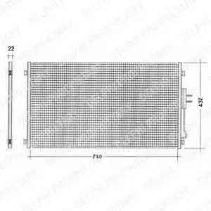 Конденсатор, кондиционер TSP0225507 DELPHI