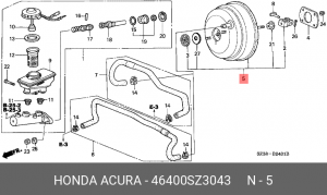 Усилитель тормозной системы 46400SZ3043 HONDA