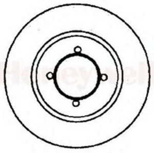 Тормозной диск 561273B BENDIX JURID
