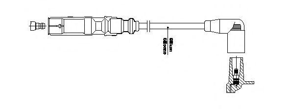 Провод зажигания 1A3227 BREMI