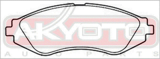 Колодки тормозные дисковые AKD-0779 AKYOTO