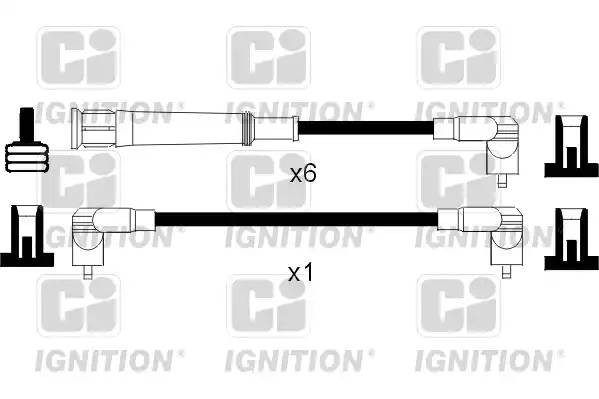 Ккомплект проводов зажигания XC763 QUINTON HAZELL