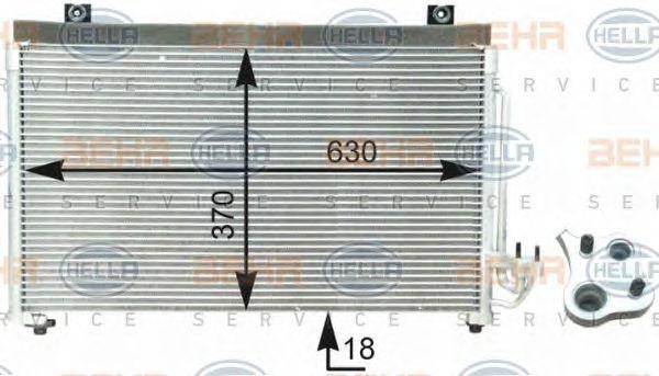 Конденсатор, кондиционер 8FC 351 302-781 HELLA