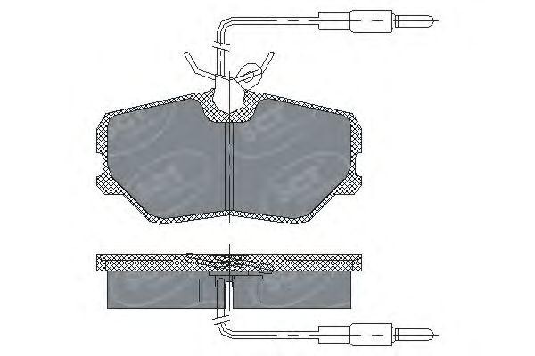 Комплект тормозных колодок, диско SP221 SCT