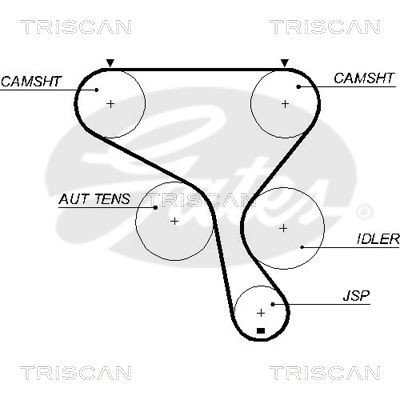 Комплект ремня ГРМ 864725030 TRISCAN