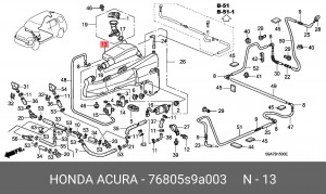 Шланг 76805S9A003 HONDA