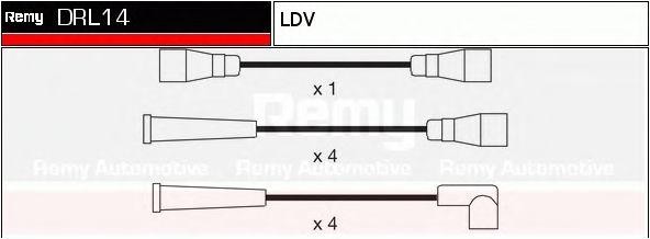 Ккомплект проводов зажигания DRL14 DELCO REMY