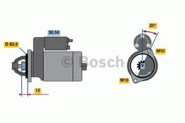 Стартер 0001106407 BOSCH