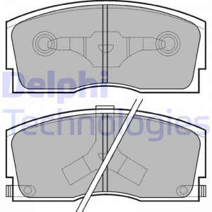 Комплект тормозных колодок, диско LP626 DELPHI