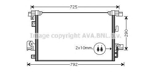 Радиатор кондиционера MT5210 AVA