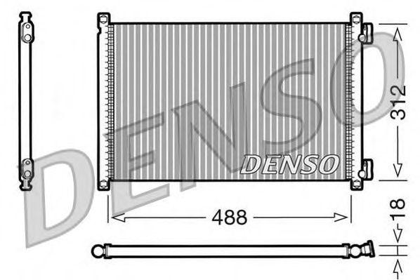 Конденсатор, кондиционер DCN09103 DENSO