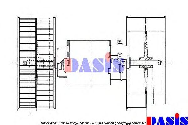 вентилятор салона 870310N AKS DASIS