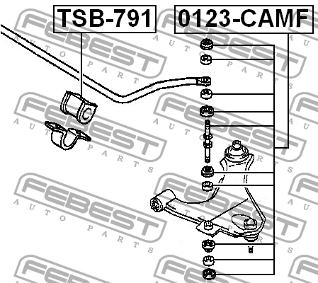 Втулка стабилизатора TSB-791 FEBEST