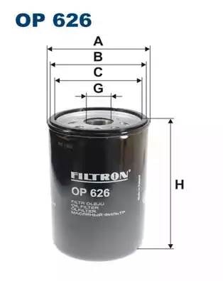 Фильтр масляный двигателя OP626 FILTRON