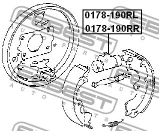 Цилиндр тормозной рабочий 0178-190RL FEBEST