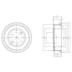 Тормозной барабан BF2 DELPHI