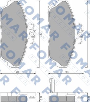 Колодки тормозные дисковые 51456181 ROULUNDS BRAKING
