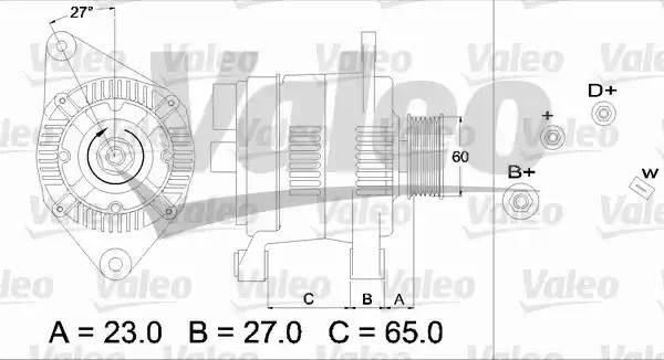 Генератор 436281 VALEO PHC