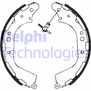 Комплект тормозных колодок LS1709 DELPHI