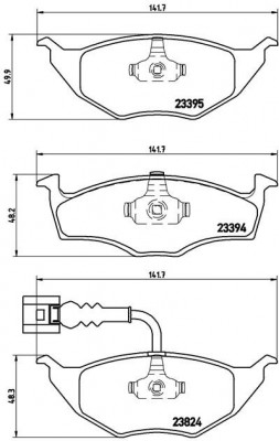 Комплект тормозных колодок, диско P85063 BREMBO