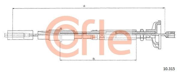 Трос сцепления 103141 COFLE