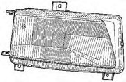 Основная фара 4912944V VAN WEZEL