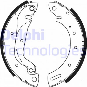 Комплект тормозных колодок LS1827 DELPHI