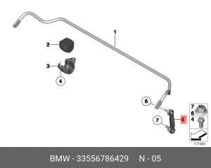 Стойка стабилизатора 33 55 6 786 429 BMW