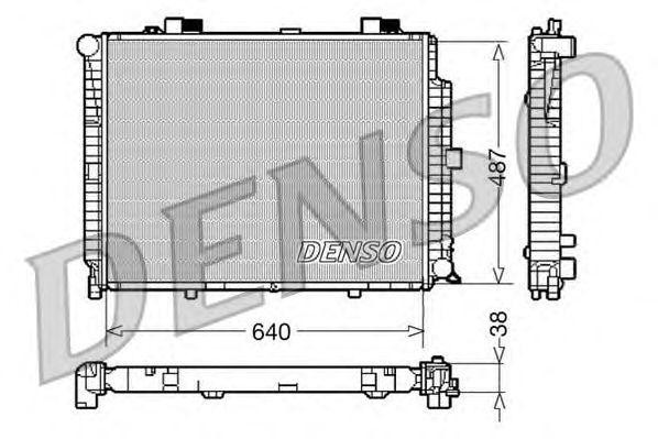 Радиатор, охлаждение двигател DRM17086 DENSO