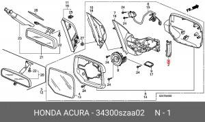 Деталь 34300SZAA02 HONDA