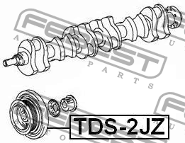 Шкив коленвала TDS-2JZ FEBEST