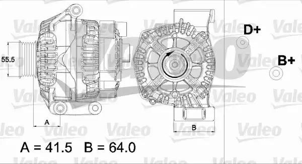 Генератор 437475 VALEO PHC