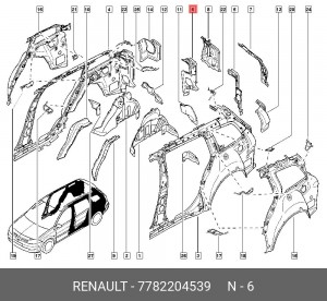 Деталь 7782204539 RENAULT