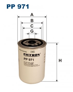 Фильтр топливный PP971 FILTRON