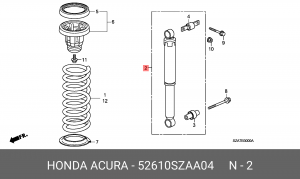 Амортизатор подвески 52610SZAA04 HONDA