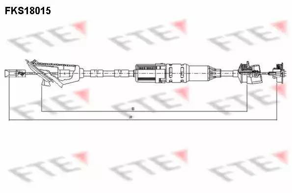 Трос, управление сцеплением FKS18015 FTE