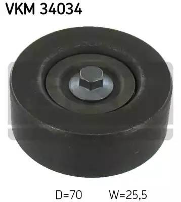 Паразитный / ведущий ролик, поликлиновой ремень VKM34034 SKF