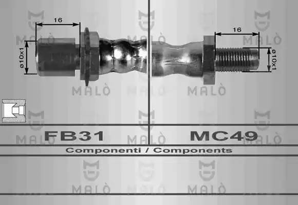 Тормозной шланг 80081 MALO