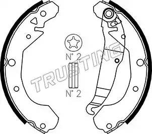 Комплект тормозных колодок 027.003 TRUSTING