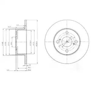 Тормозной диск BG4050 DELPHI
