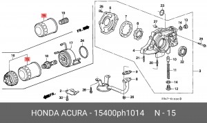 Масляный фильтр 15400PH1014 HONDA