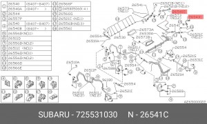 Тормозной шланг 725531030 SUBARU