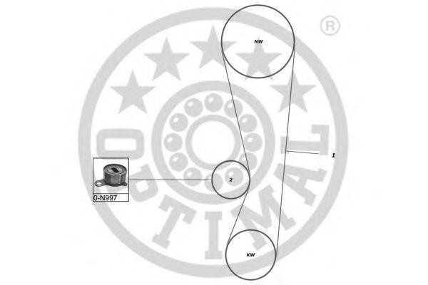 Комплект ремня ГРМ SK-1275 OPTIMAL
