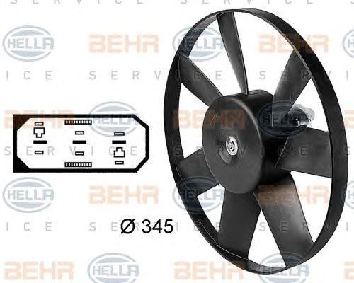 Вентилятор, охлаждение двигателя 8EW 009 144-451 HELLA