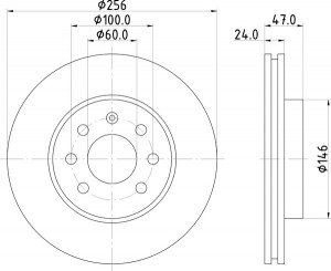 Тормозной диск MDC1388 MINTEX